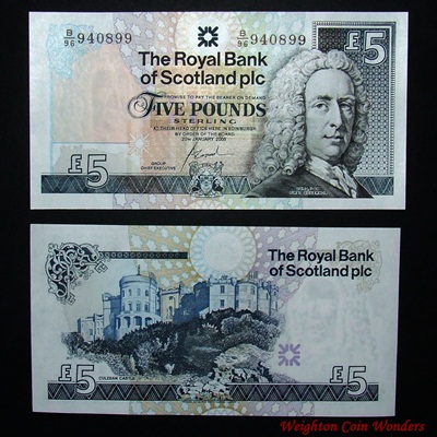 2005 Royal Bank of Scotland Plc £5